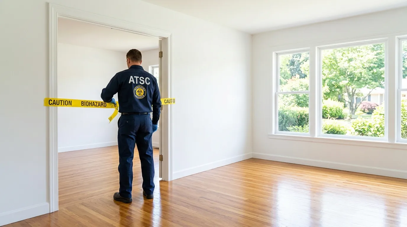 Certified biohazard cleanup crew performing Crime Scene Cleanup in Queen Village