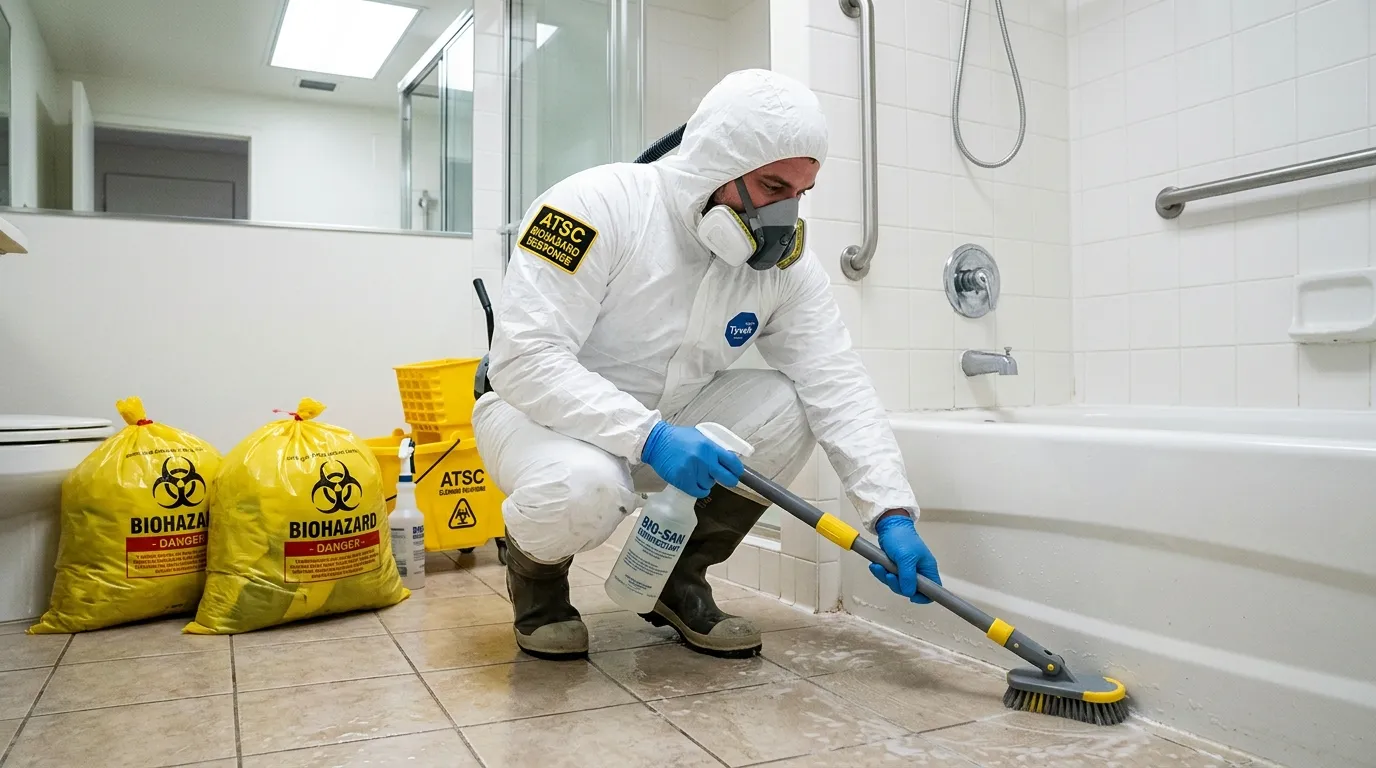 Decontamination equipment deployed for Blood Cleanup in Queen Village